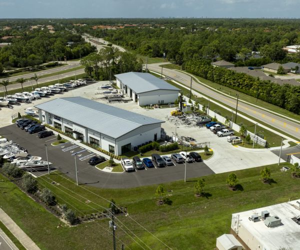 The Boat House Naples Florida new flagship boat dealership and service center exterior